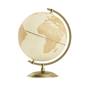 3d model antique globe