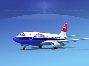 3d model boeing 737 737-100