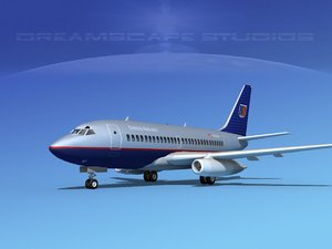 boeing 737 737-100 3d max