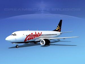 3d boeing 737 737-300 airliner