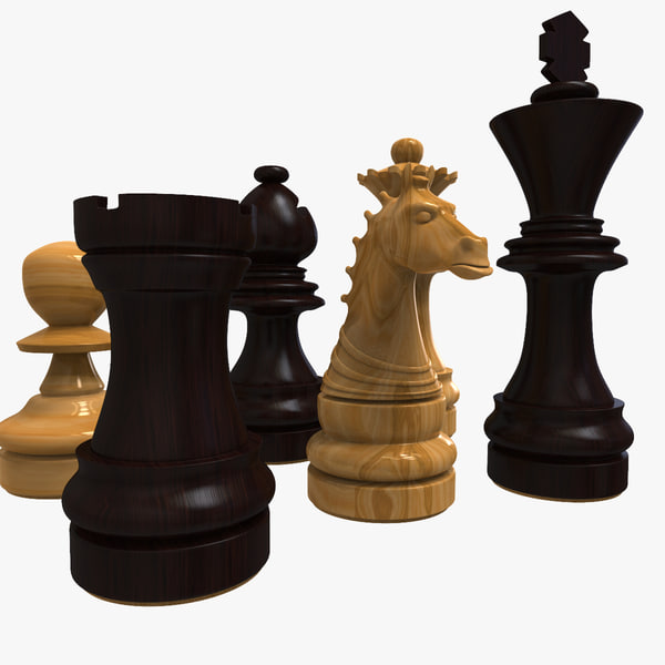 chess pieces c4d