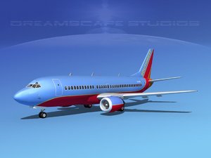 boeing 737 airliner 737-300 3d dxf