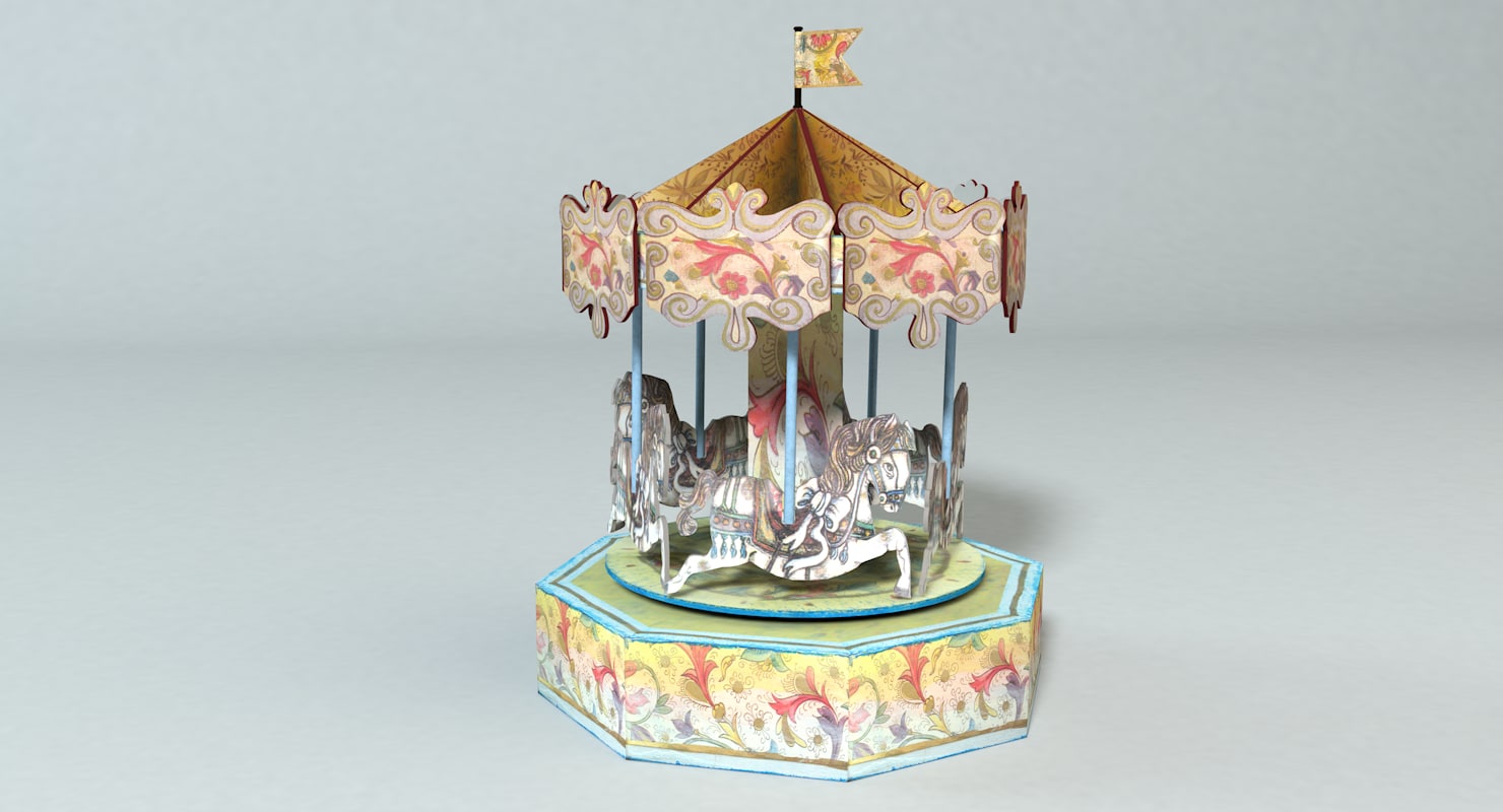 玩具旋转木马3d模型