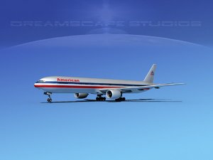 boeing 777-300 airliners 3d model