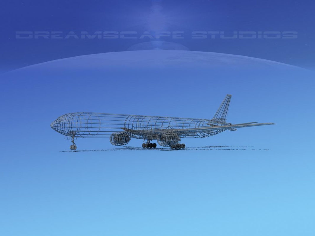 boeing 777300 3d dwg