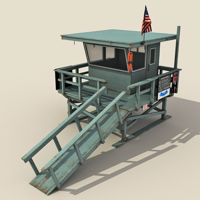 lifeguard station - 3d model