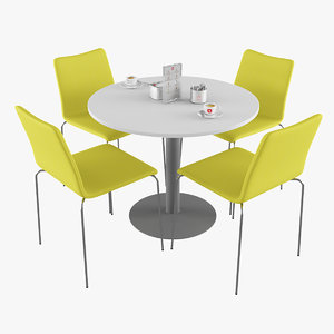 3d chair table model