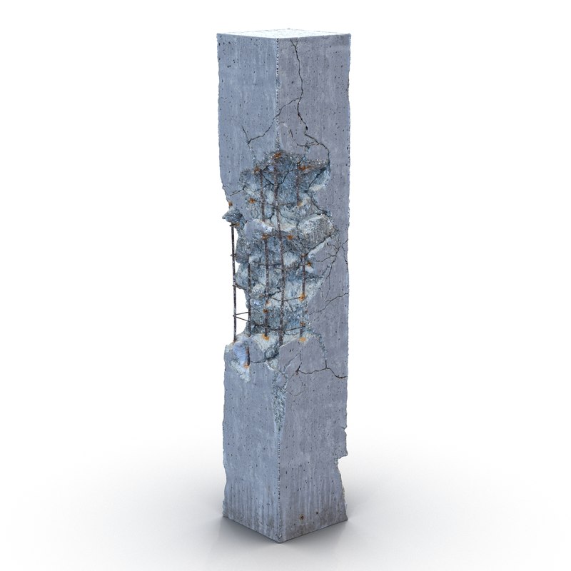 concrete pillar damaged max