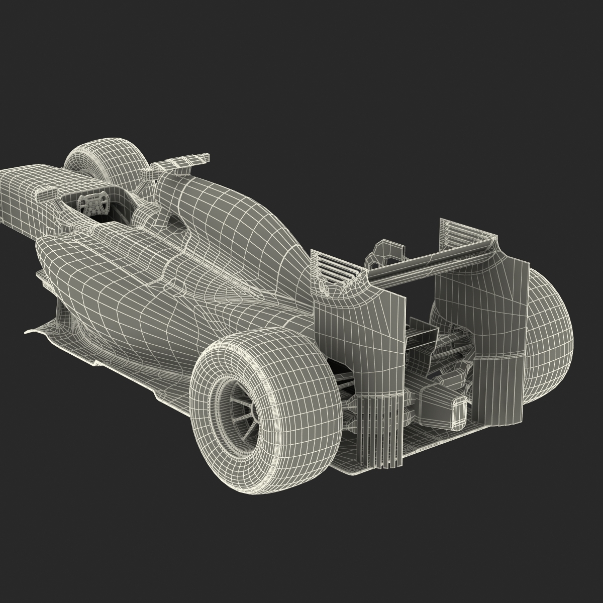 一级方程式赛车rigged通用3d模型3d模型