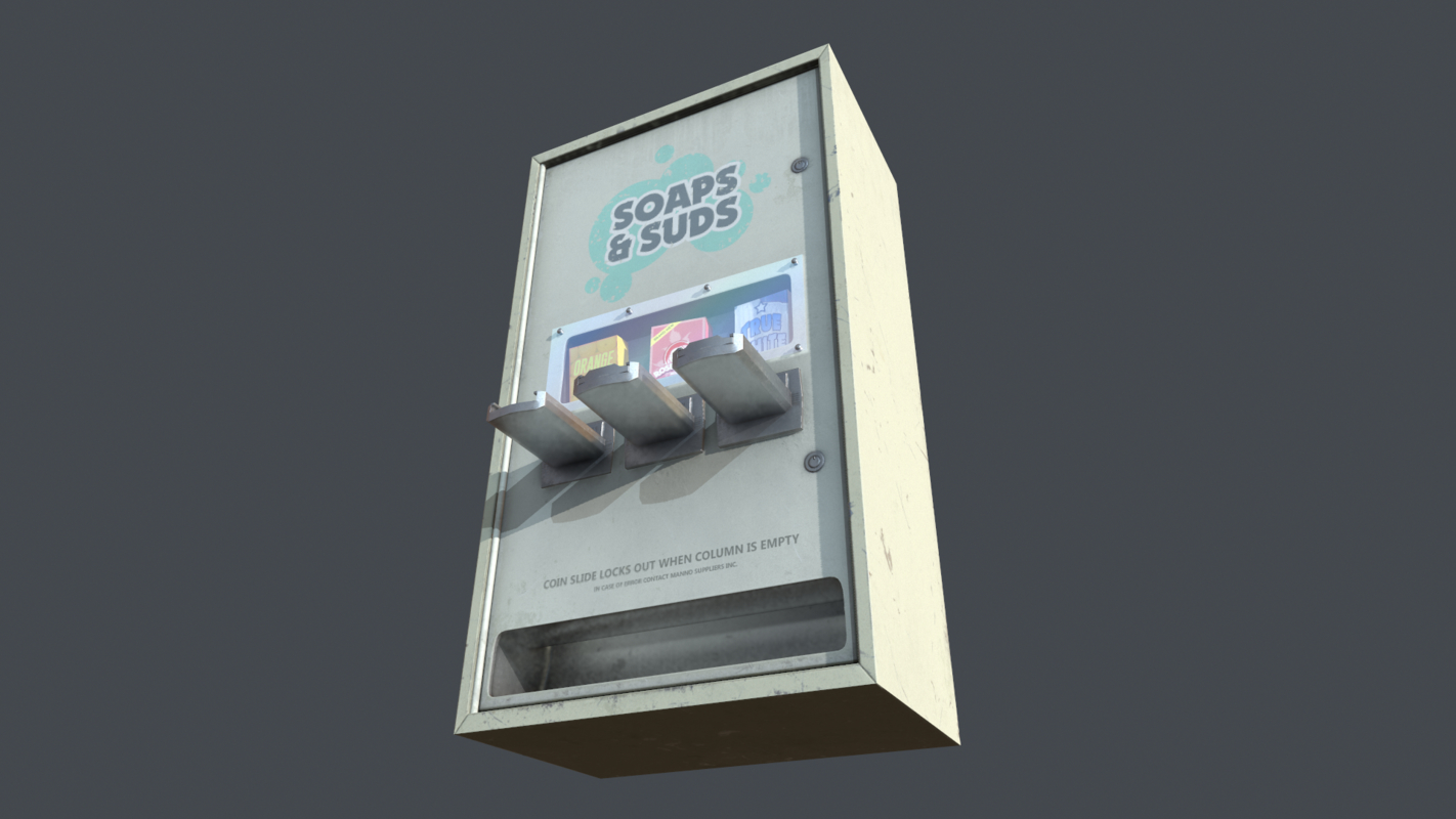 3d laundromat soap dispenser