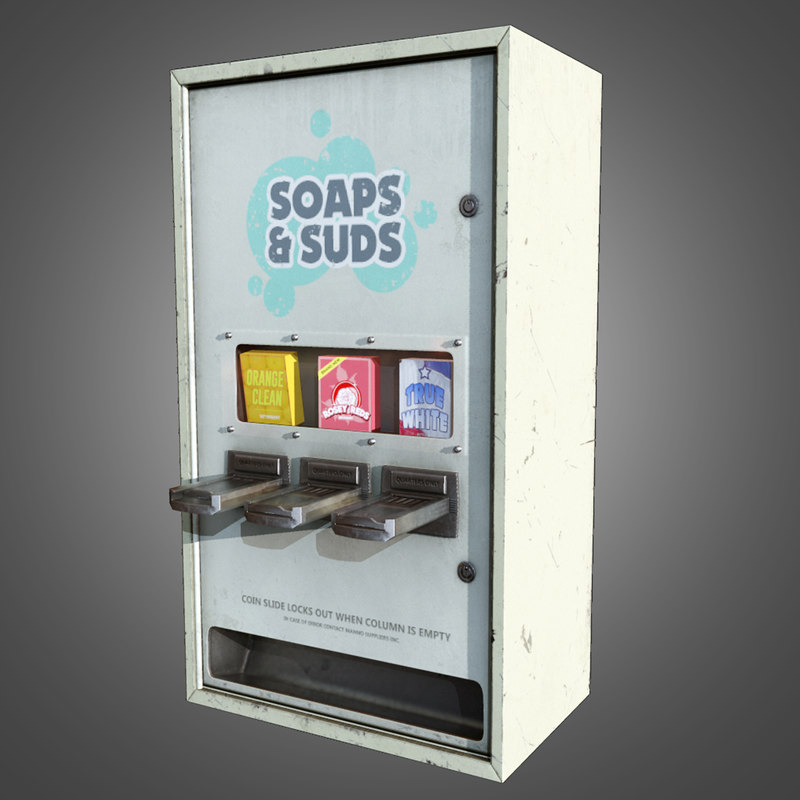 3d laundromat soap dispenser