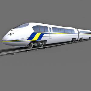 3d train passenger model