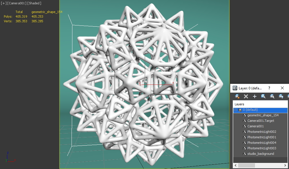 几何形状1543d模型