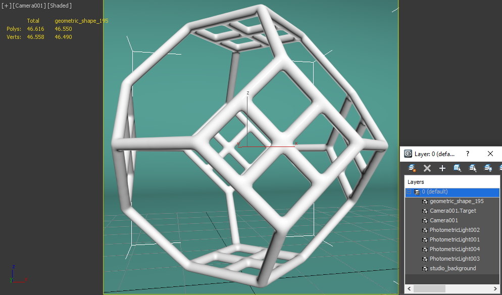 geometric shape 3d model