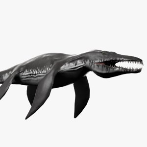3d realistic liopleurodon model
