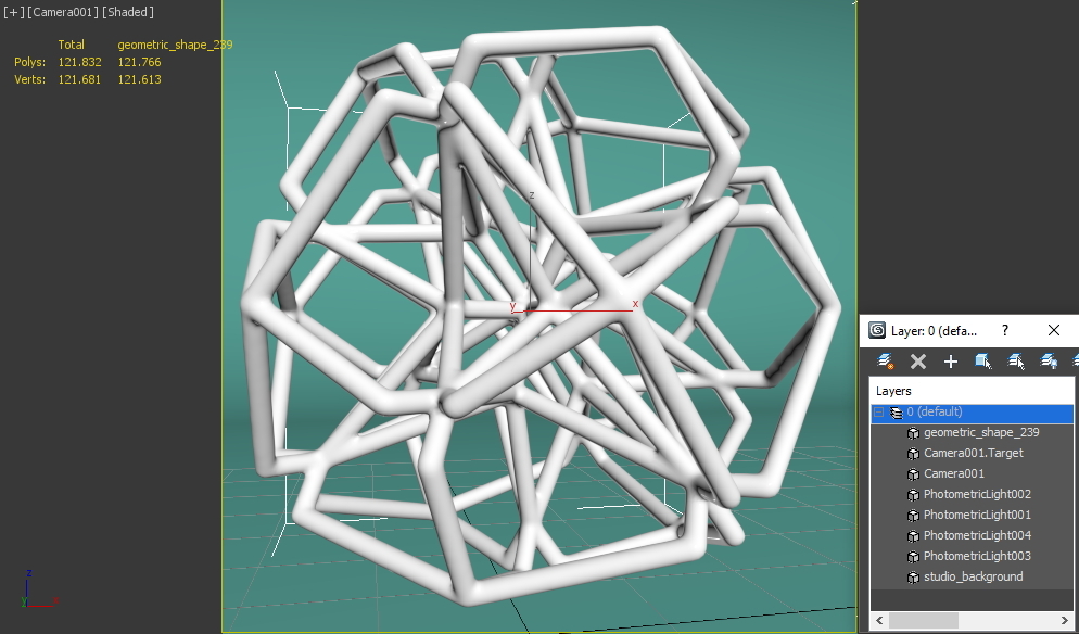 3d Model Geometric Shape