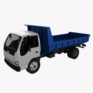 isuzu dump truck 3d model