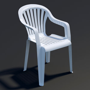3d max plastic chair