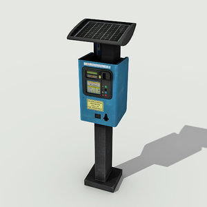 parking meter - 3d model