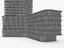 3d residential building exterior model