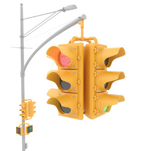 3d model traffic light