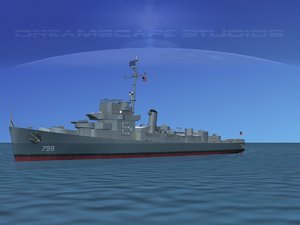 3d guns buckley class destroyer