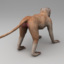 3d model rhesus macaque rigged biped