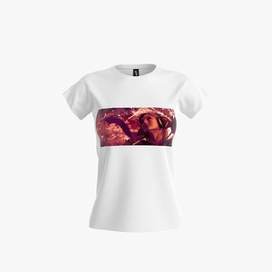 t-shirt women 3d model