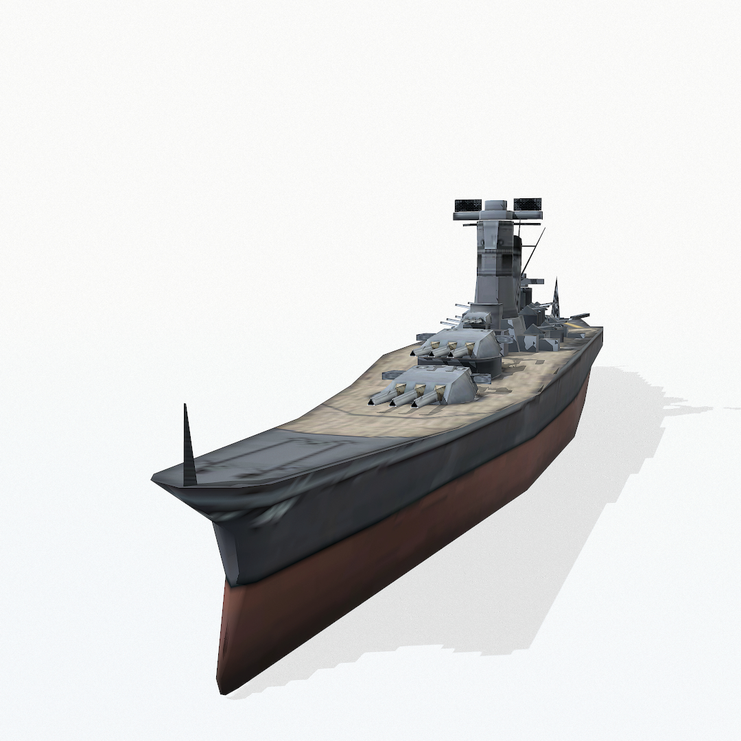 大和号战列舰3d模型