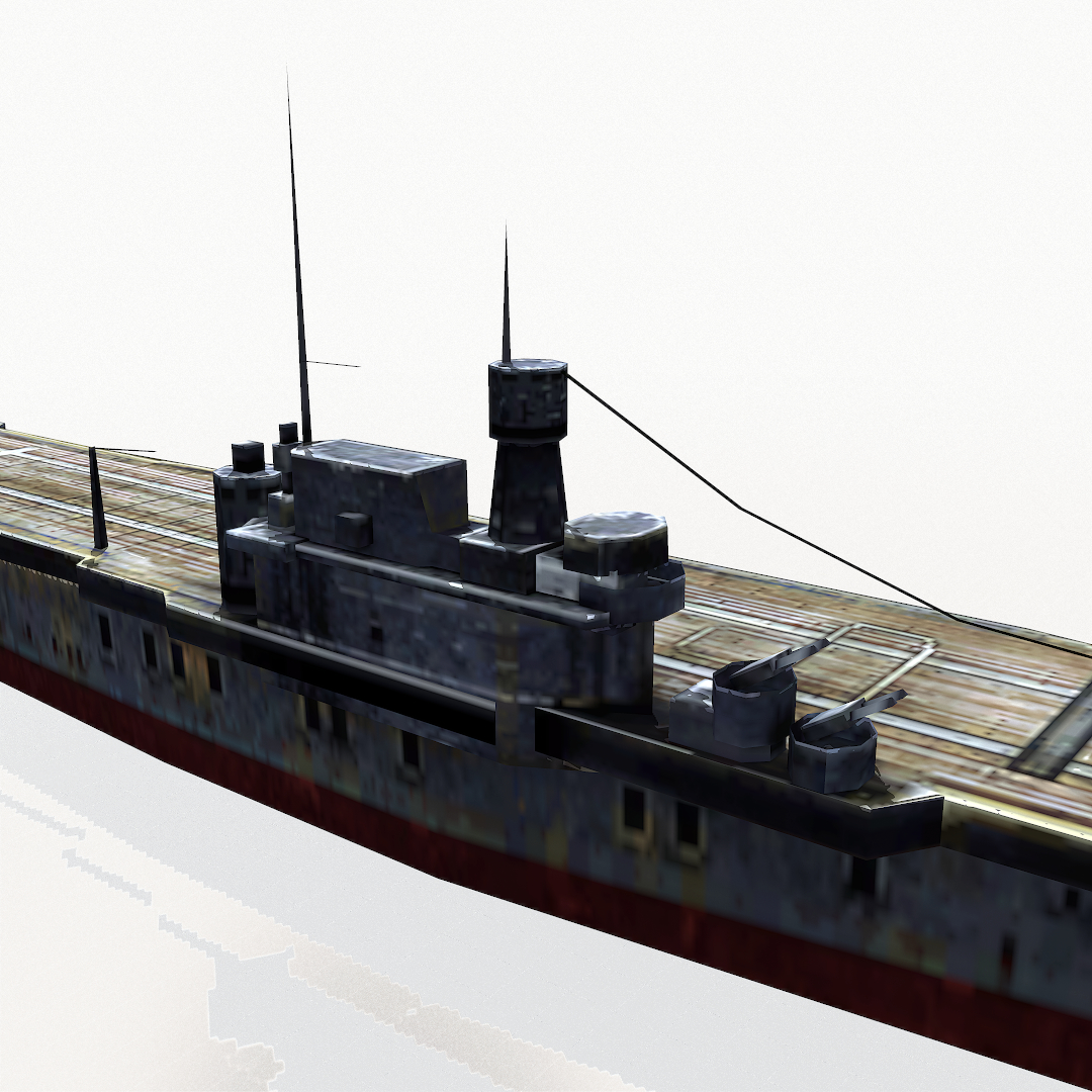 uss yorktown 3d model