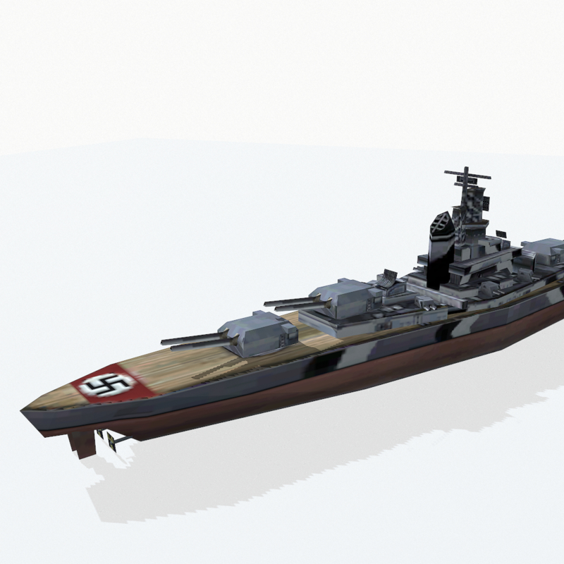 Modelo 3d Acorazado Clase Bismarck - TurboSquid 1033958