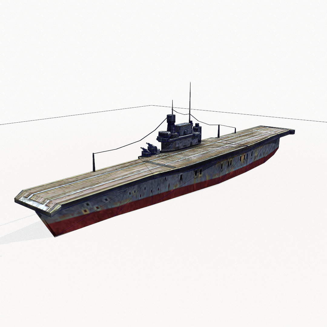 uss yorktown 3d model