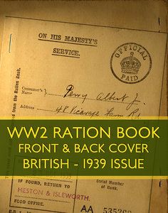WWII Ration Book (1939 issue)