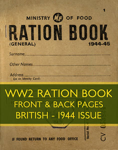 WWII Ration Book (1944 issue)