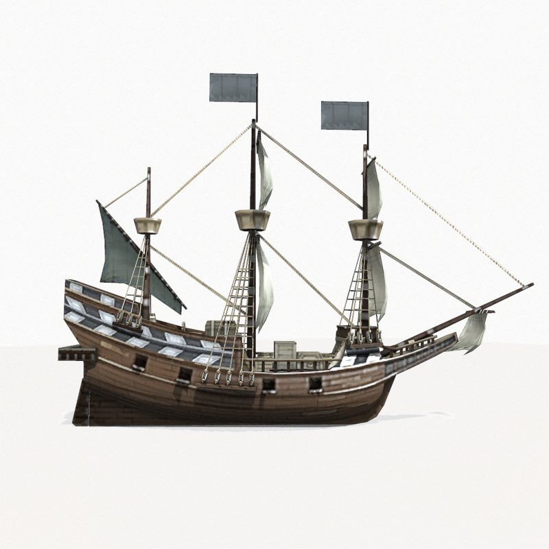 medieval galleon 3ds