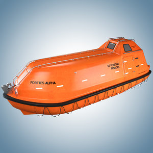 3d model lifeboat norsafe