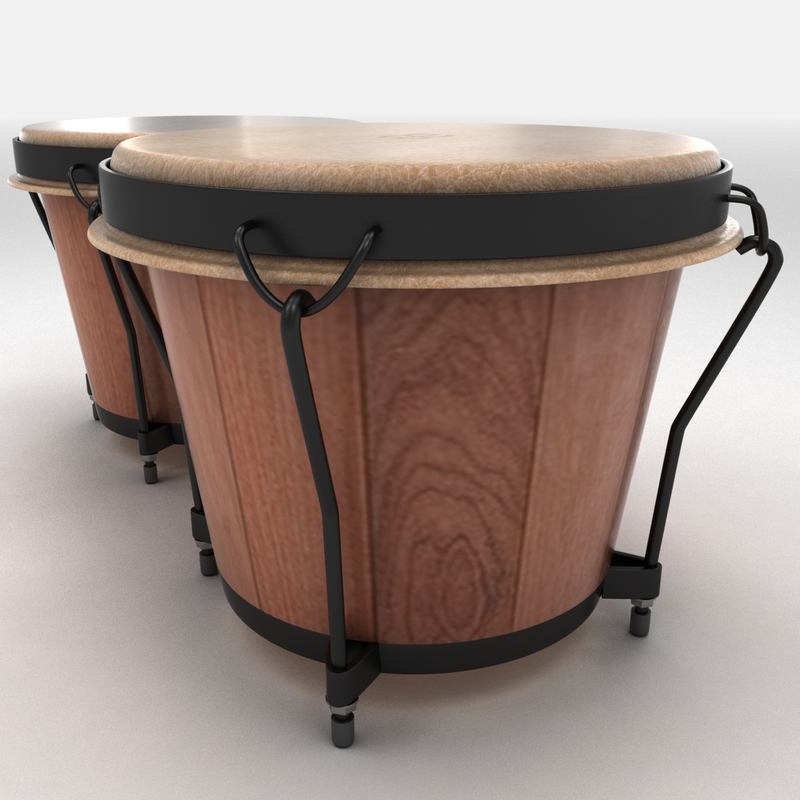 bongo drum 3d model