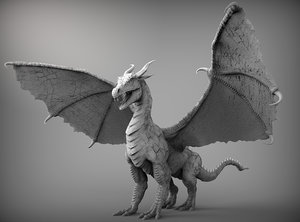 ドラゴン3dモデルダウンロード用 Turbosquid