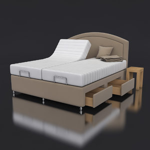3d model adjustable electrical bed