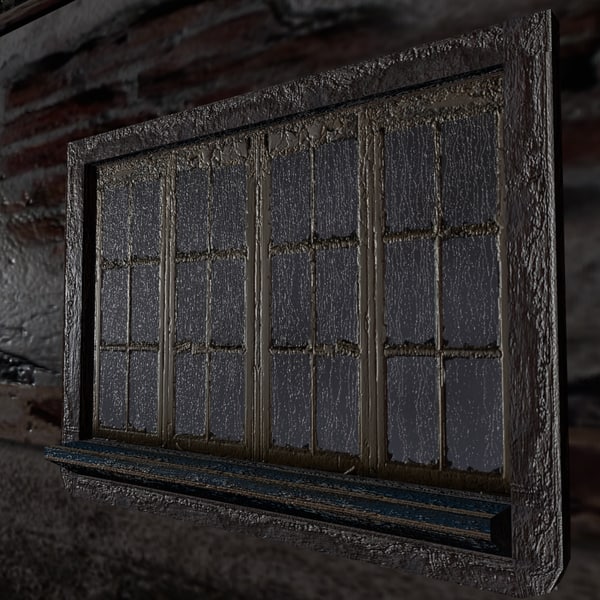 3d model window creepy old