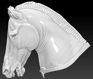 3d model horse head