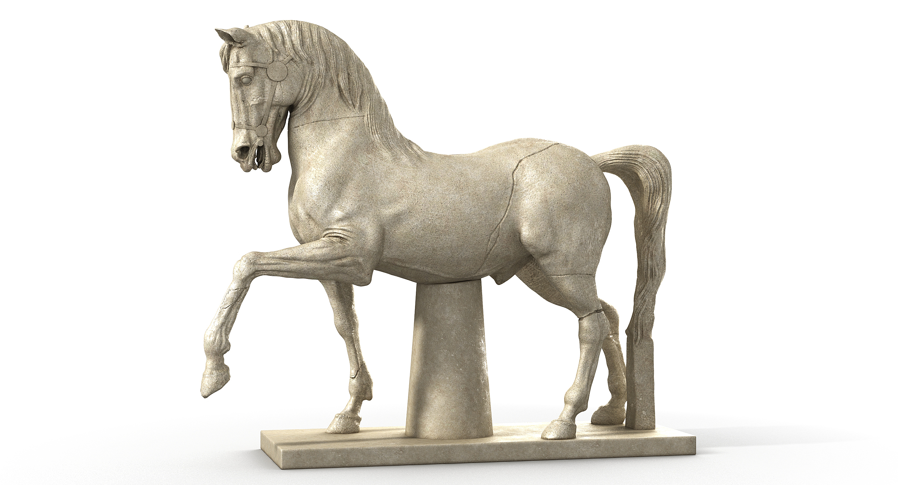 horse statue 3d model