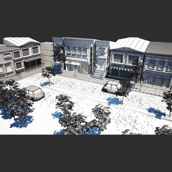 street modelled 3d model