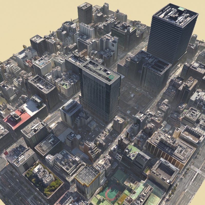 3d model realistic city scenes