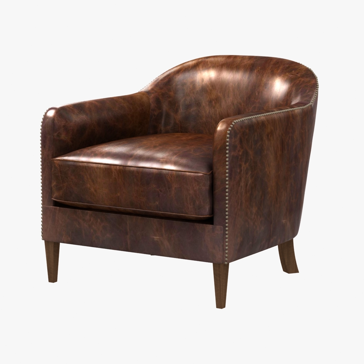 Artisan Made French Leather Club Chair