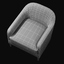 chair 1950s french tuxedo 3d max