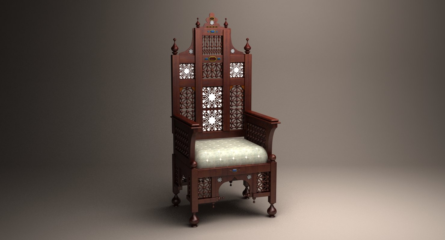 arabian-chair-3d-obj