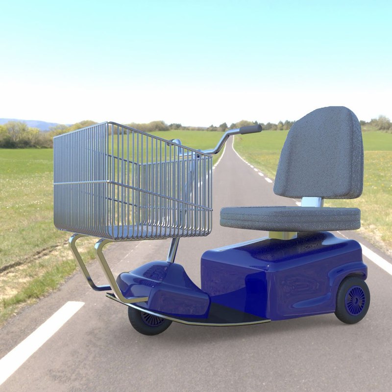3d model of electric shopping