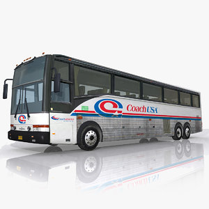 real-time coach usa bus 3d max