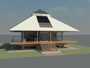 3d chalet house design revit